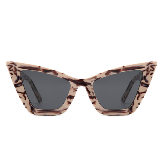 Stardaze - Retro Square High Pointed Cat Eye Sunglasses