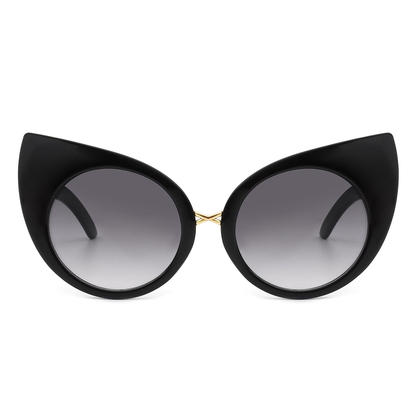Women Mod Retro High Pointed Oversize Fashion Cat Eye Sunglasses