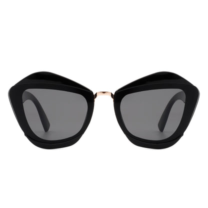 Women Square Fashion Irregular Cat Eye Sunglasses