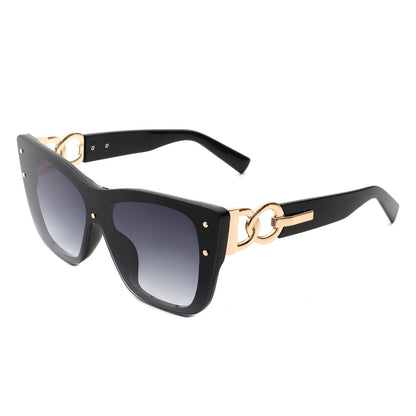 Women Retro Square Tinted Cat Eye Fashion Sunglasses