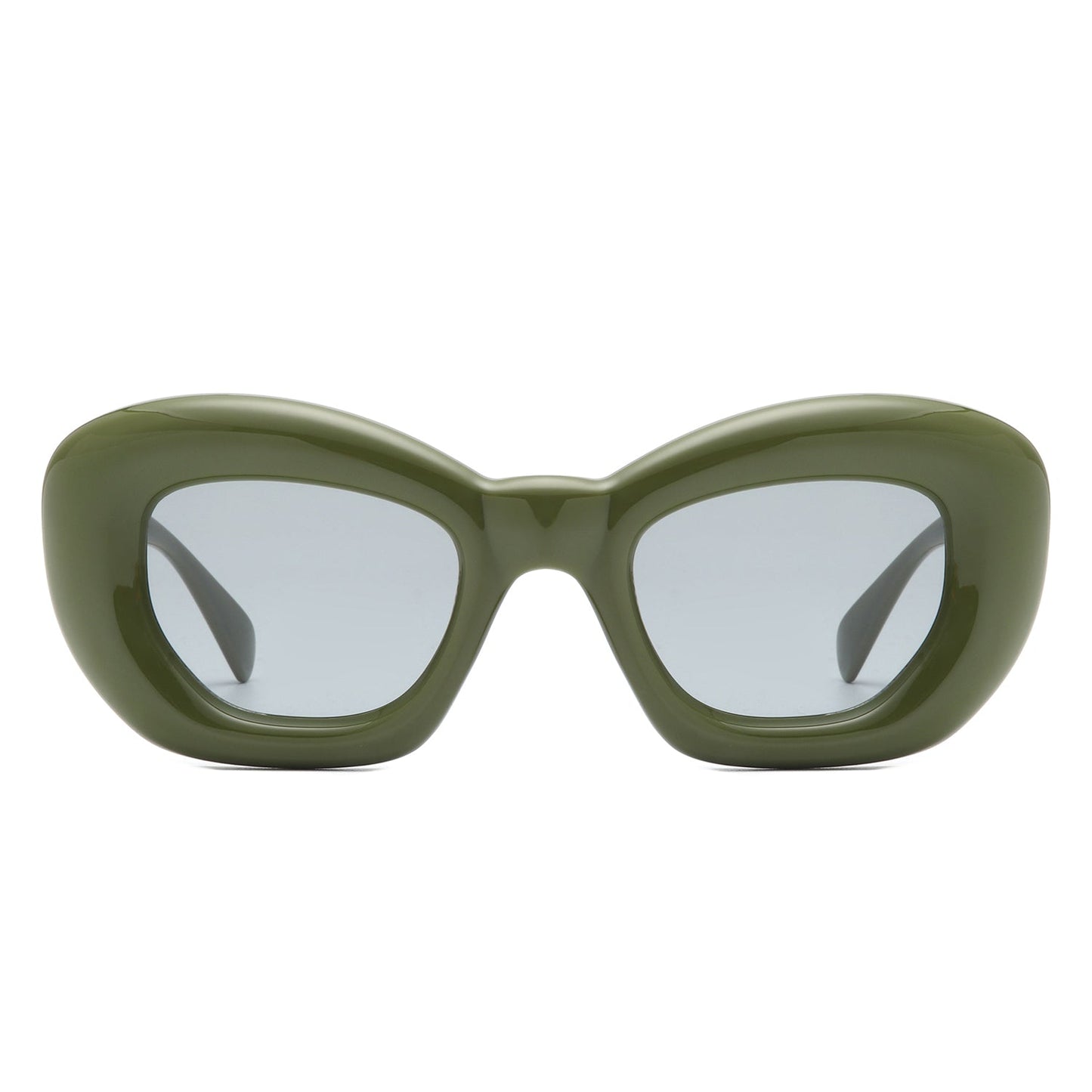 Uplos - Square Thick Frame Women Fashion Cat Eye Sunglasses