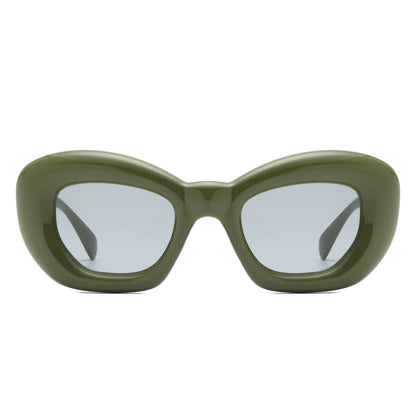 Uplos - Square Thick Frame Women Fashion Cat Eye Sunglasses