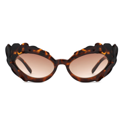 Snapp - Modern Sculpted Cat Eye Fashion Women's Sunglass
