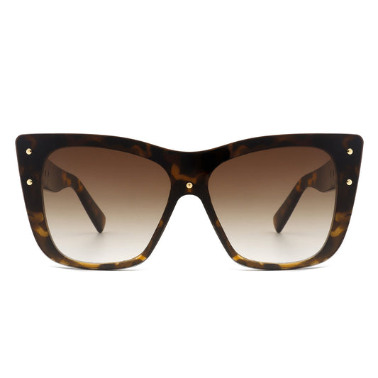 Women Retro Square Tinted Cat Eye Fashion Sunglasses