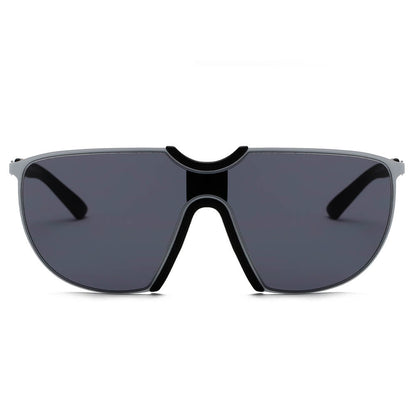 MACON | Large Oversized Unisex Single Lens Aviator Fashion Sunglasses