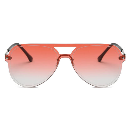 BELFAST | Unisex Flat Single Lens Aviator Fashion Sunglasses