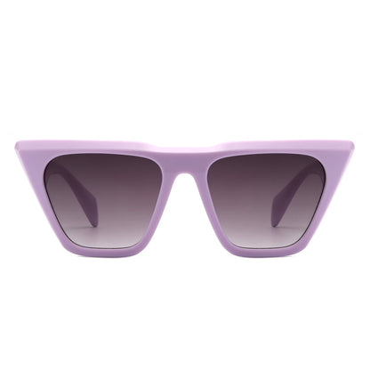 Lyra - Retro Cat Eye Flat Top Square Fashion Sunglasses