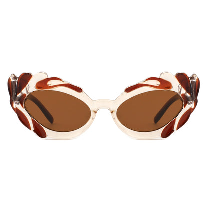 Snapp - Modern Sculpted Cat Eye Fashion Women's Sunglass