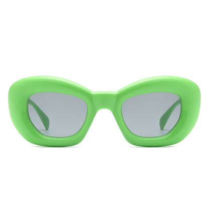 Uplos - Square Thick Frame Women Fashion Cat Eye Sunglasses