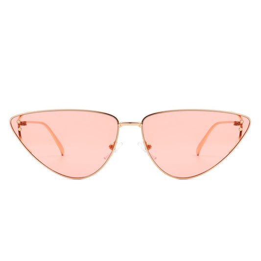 Windflow - Retro Tinted Flat Lens Fashion Cat Eye Sunglasses