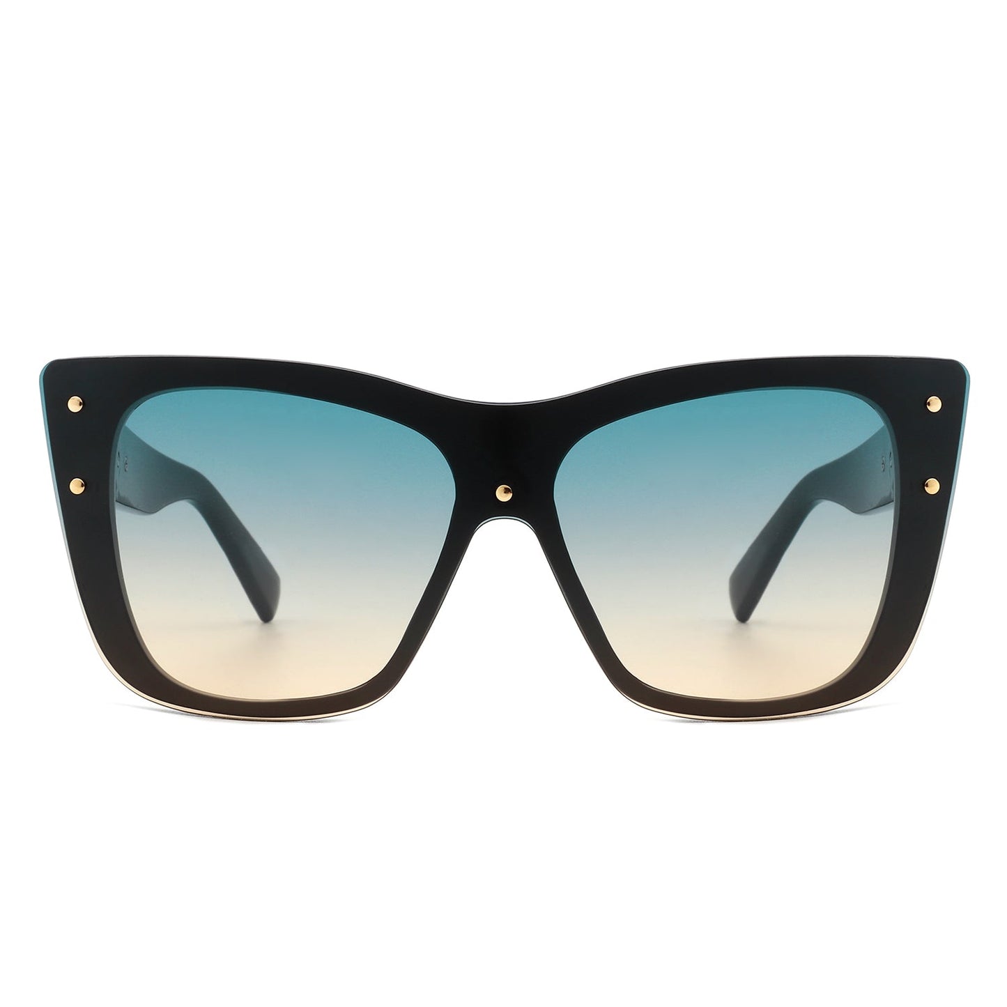 Women Retro Square Tinted Cat Eye Fashion Sunglasses