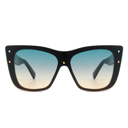 Women Retro Square Tinted Cat Eye Fashion Sunglasses