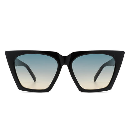 Flarebit - Women Cat Eye Retro Oversize Fashion Square Sunglasses