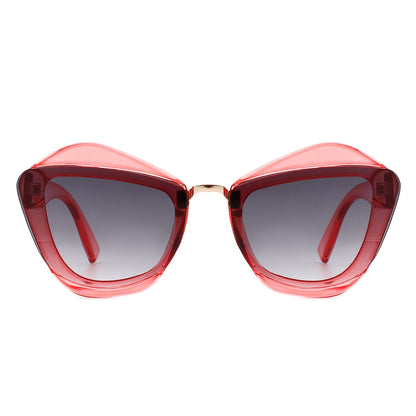 Women Square Fashion Irregular Cat Eye Sunglasses