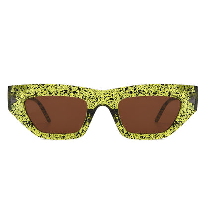 Oceanlux - Retro Chic Cat Eye Chunky Square Women's Sunglasses