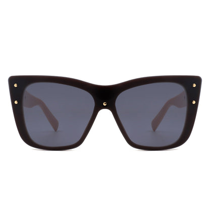 Women Retro Square Tinted Cat Eye Fashion Sunglasses