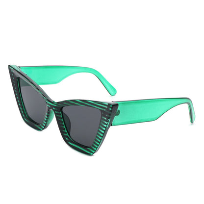 Stardaze - Retro Square High Pointed Cat Eye Sunglasses