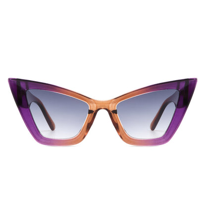 Stardaze - Retro Square High Pointed Cat Eye Sunglasses