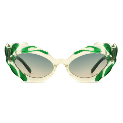Snapp - Modern Sculpted Cat Eye Fashion Women's Sunglass
