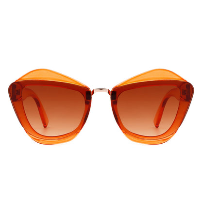 Women Square Fashion Irregular Cat Eye Sunglasses