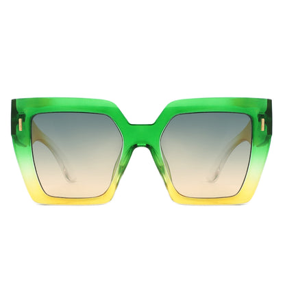 Luma - Chic Flat Top Fashion Women's Square Sunglass