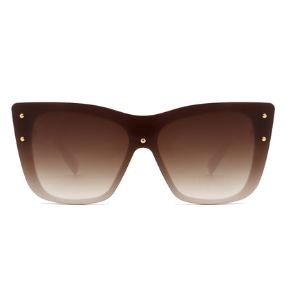 Women Retro Square Tinted Cat Eye Fashion Sunglasses