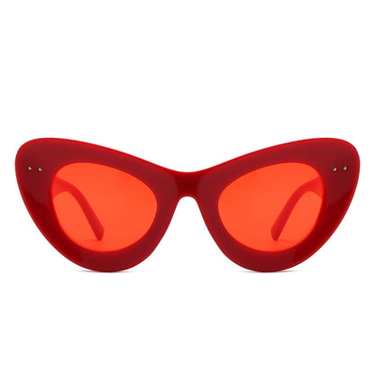 Luminara - Retro Round Cat Eye Women Fashion Sunglasses