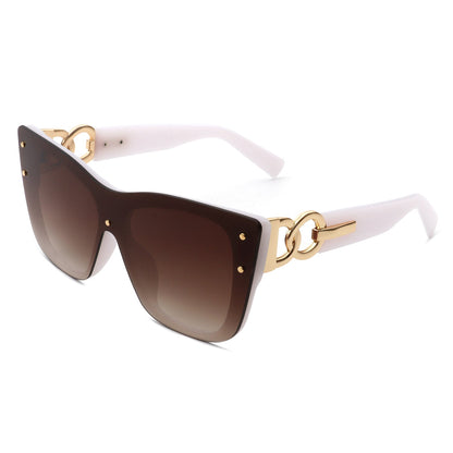 Women Retro Square Tinted Cat Eye Fashion Sunglasses
