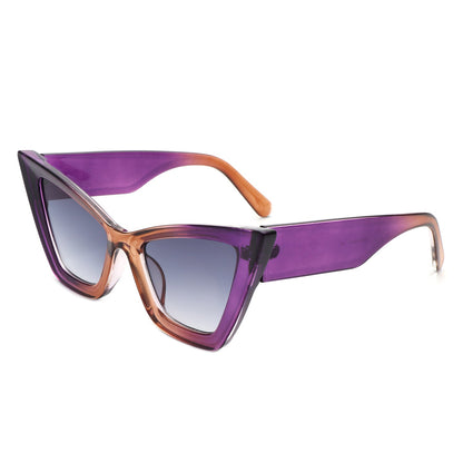 Stardaze - Retro Square High Pointed Cat Eye Sunglasses
