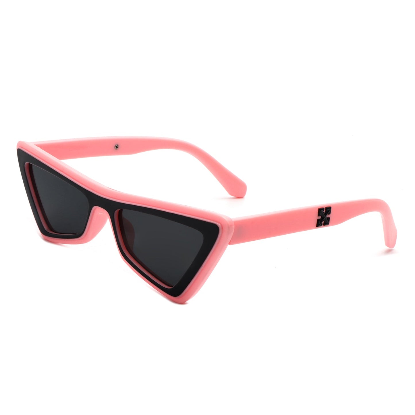 Sublar - Retro Triangle Fashion Colorful Cat Eye Women Sunglasses