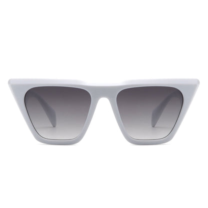 Lyra - Retro Cat Eye Flat Top Square Fashion Sunglasses