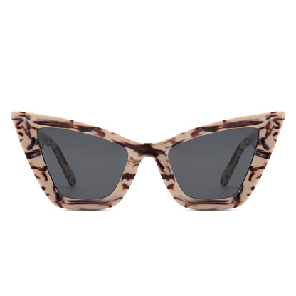 Stardaze - Retro Square High Pointed Cat Eye Sunglasses
