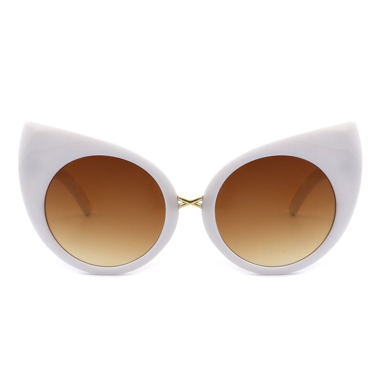 Women Mod Retro High Pointed Oversize Fashion Cat Eye Sunglasses
