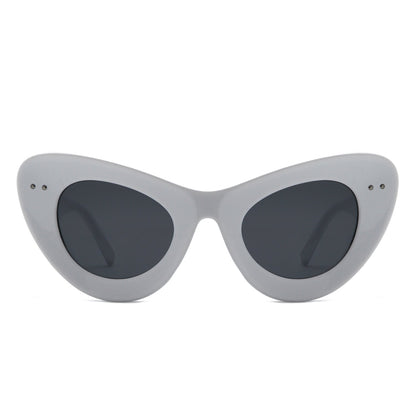 Luminara - Retro Round Cat Eye Women Fashion Sunglasses