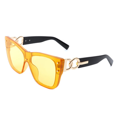 Women Retro Square Tinted Cat Eye Fashion Sunglasses