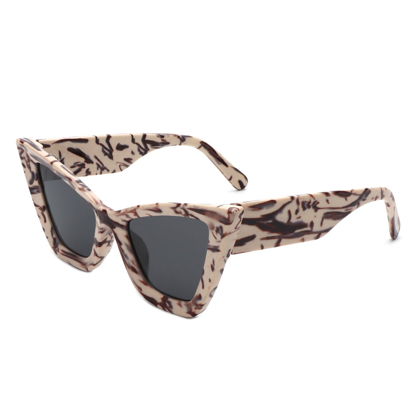 Stardaze - Retro Square High Pointed Cat Eye Sunglasses