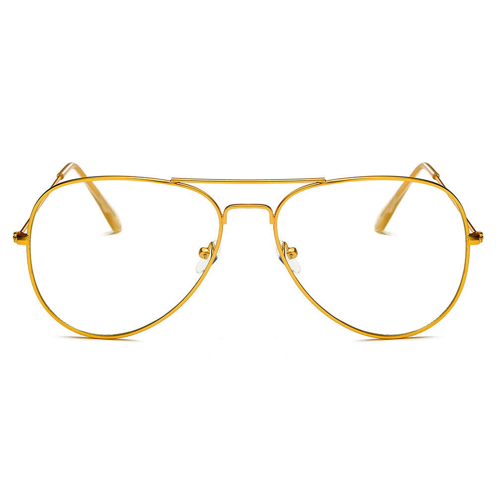 ENID - Trendy Aviator Clear Glasses Lens Sun Glasses