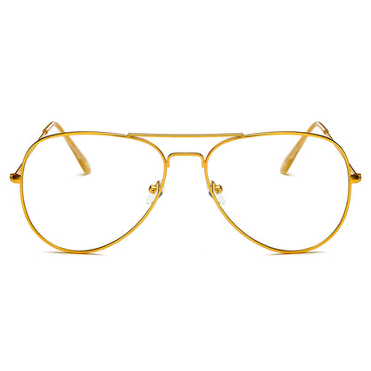 ENID - Trendy Aviator Clear Glasses Lens Sun Glasses