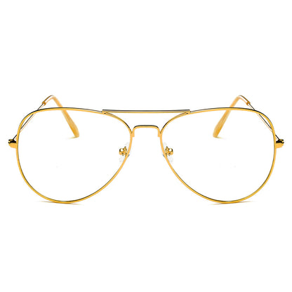 ENID - Trendy Aviator Clear Glasses Lens Sun Glasses