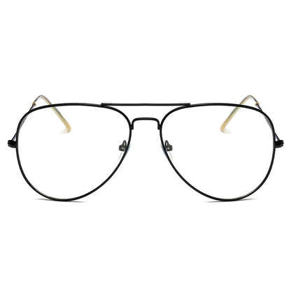 ENID - Trendy Aviator Clear Glasses Lens Sun Glasses
