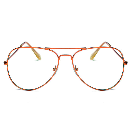 ENID - Trendy Aviator Clear Glasses Lens Sun Glasses