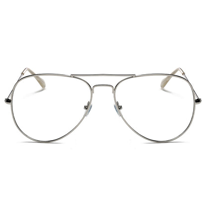 ENID - Trendy Aviator Clear Glasses Lens Sun Glasses