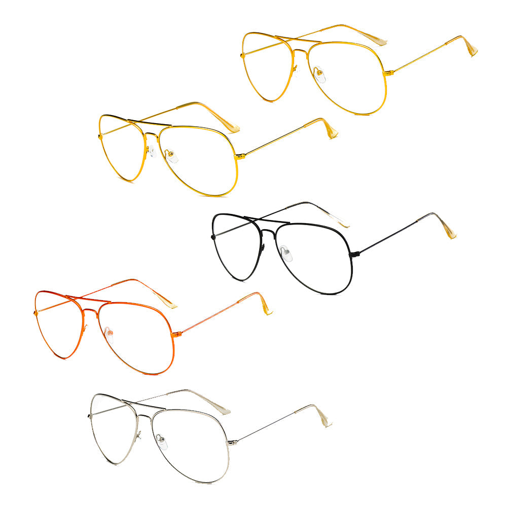 ENID - Trendy Aviator Clear Glasses Lens Sun Glasses